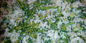 Arroz com brócolis