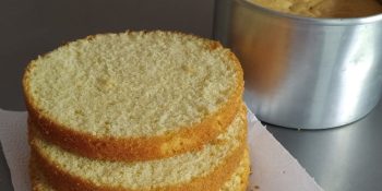 Bolo de baunilha