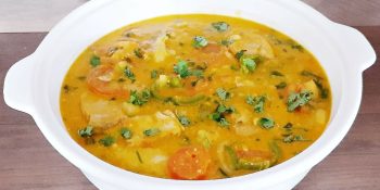 bobó de peixe e camarão