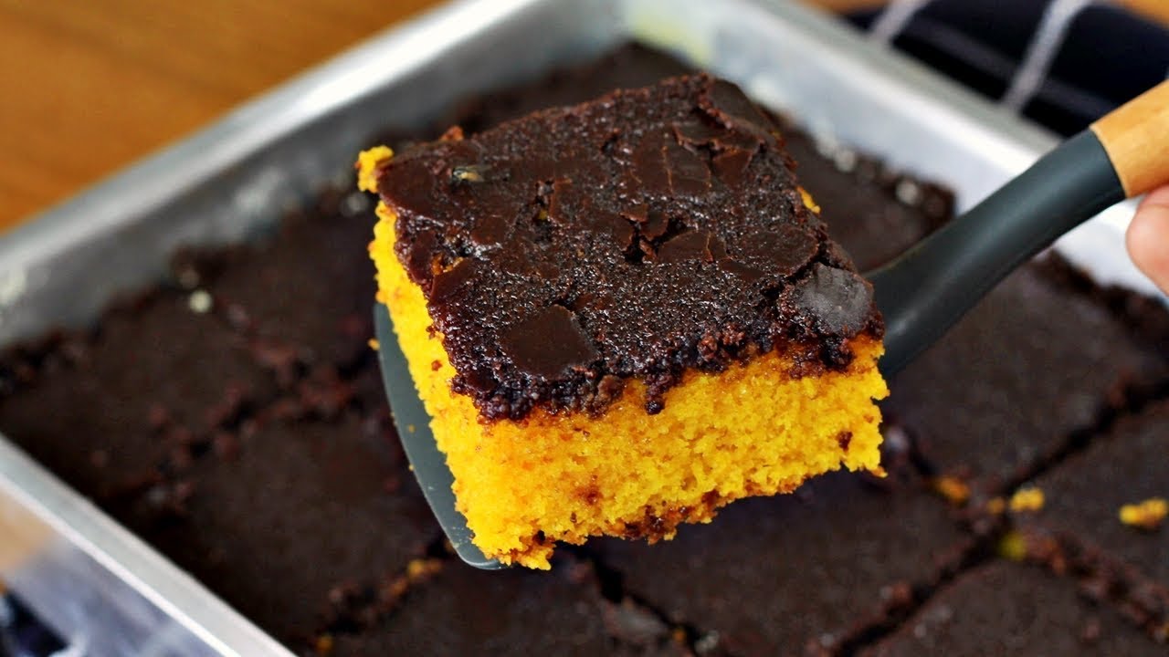 bolo de cenoura para Páscoa com cobertura durinha