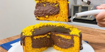 bolo de cenoura trufado