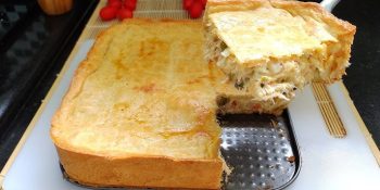 Empadão de bacalhau para Páscoa