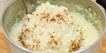 arroz doce com leite condensado