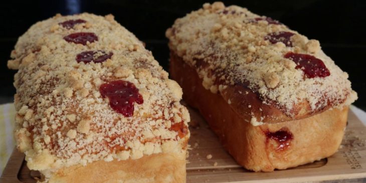 Receita de cuca de goiabada alemã bem tradicional do Sul