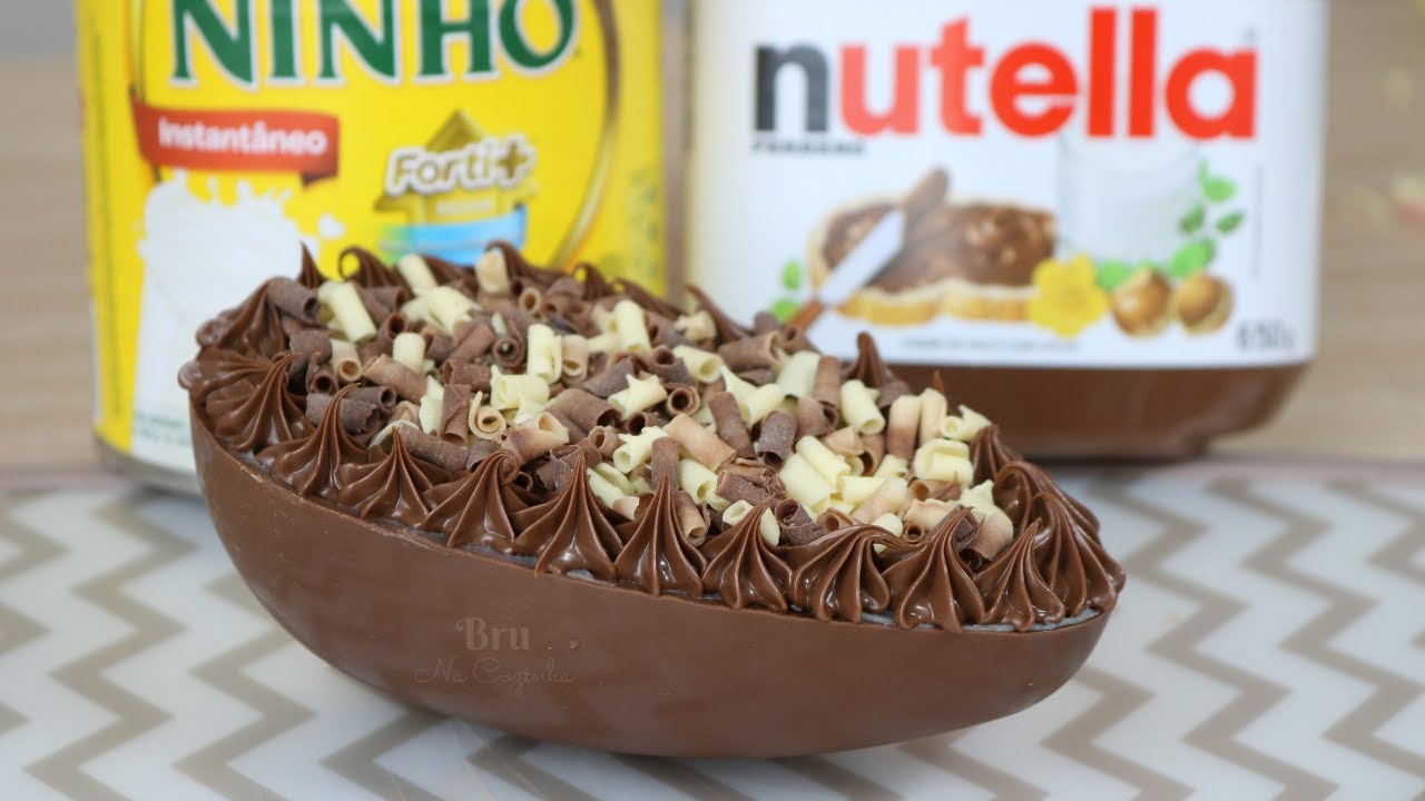 ovo trufado de Ninho com Nutella simples @brunacozinha