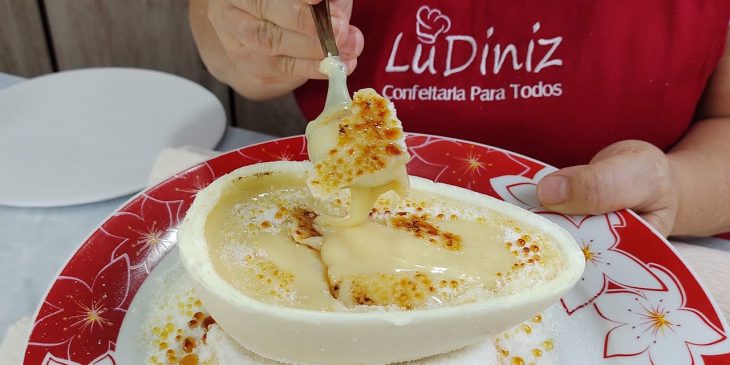 Receita de ovo de colher creme bruleé para deixar babando, muito simples