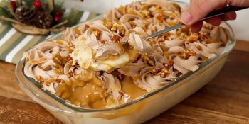 pavê de doce de leite com nozes