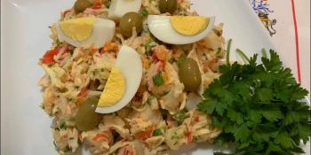 Salada de lagosta com frutas