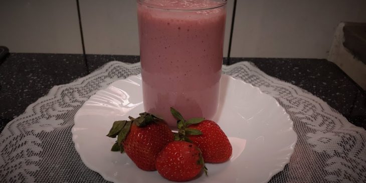 Delicioso suco de morango bem caseiro que vence qualquer refrigerante @canalcleonunes