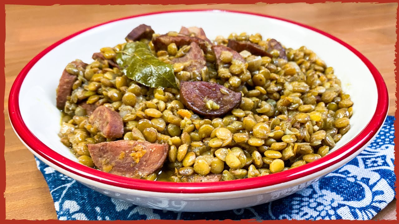 Receita de lentilha ao vinho gourmet bem barata e fácil @semetendonacozinha