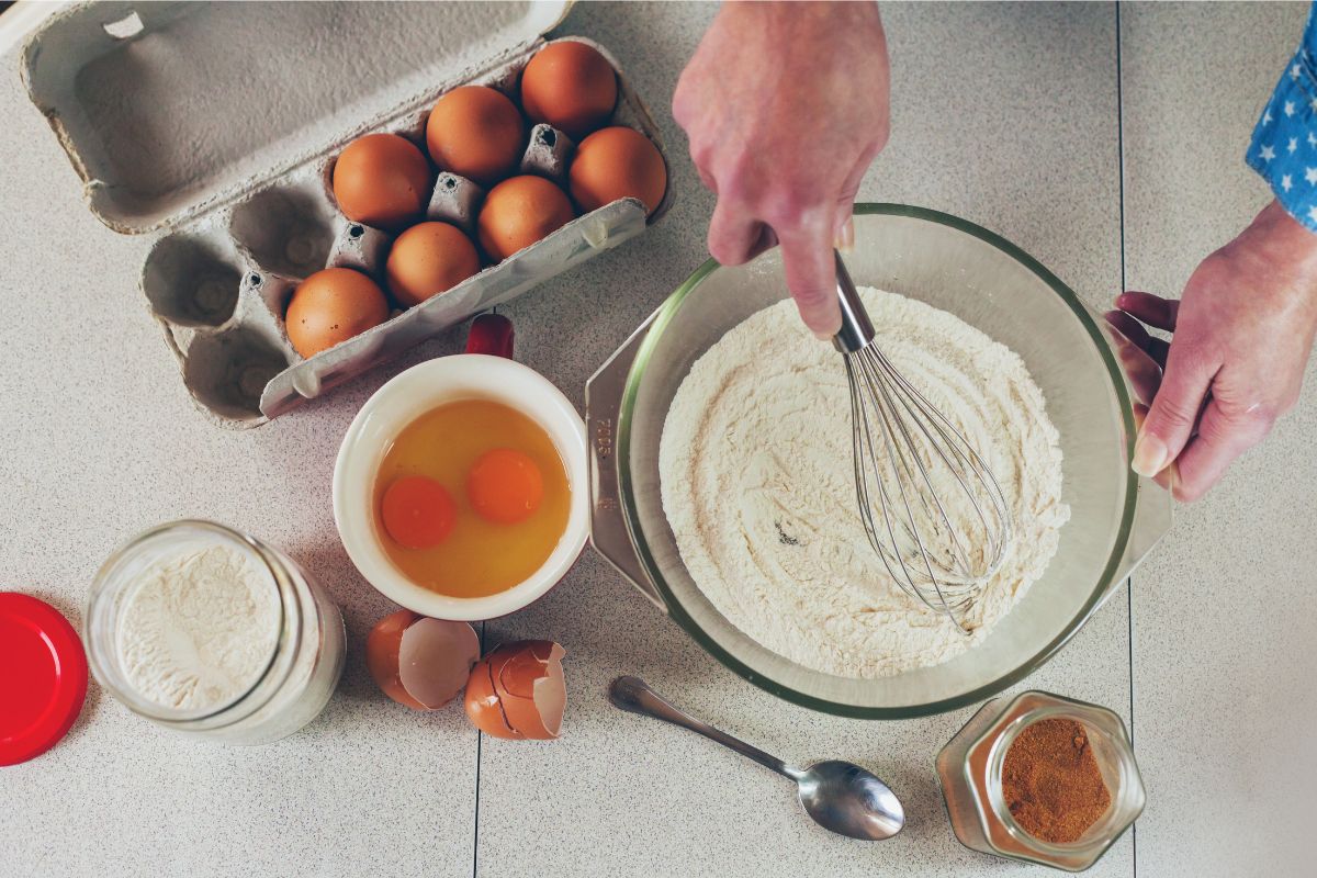 bolinho fofo para café da manhã de Páscoa