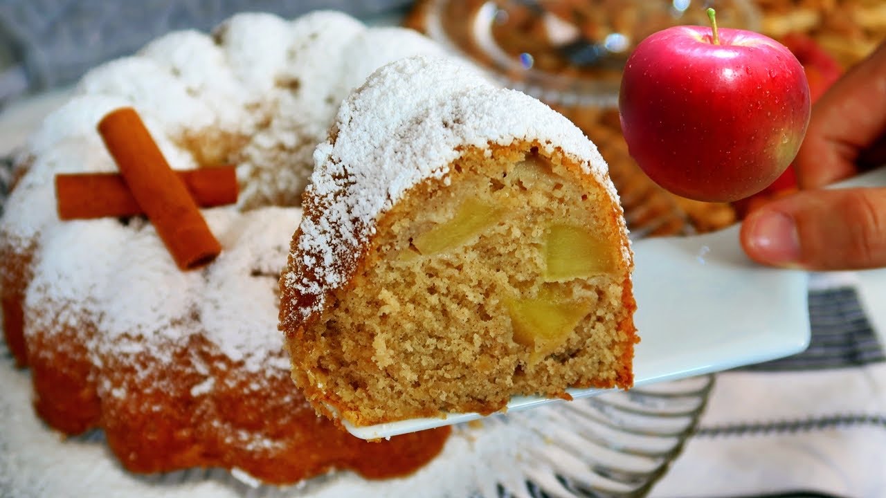 bolo de maçã com cobertura de açúcar de confeiteiro canela @meninoprendado