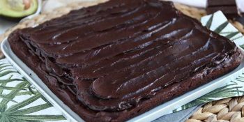 brownie de abacate e chocolate