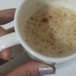 Receita de café com leite de amendoim tradicional @oquetemosparahoje