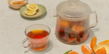 chá de casca de laranja