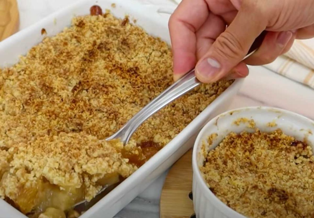 crumble de maçã fácil e simples @receitop