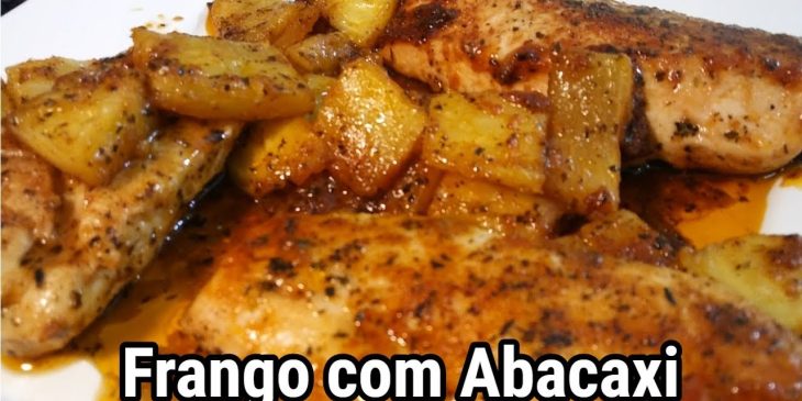 Frango com abacaxi bem fácil de fazer pra amanhã @receitasdatatha