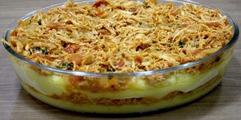 frango desfiado com legumes