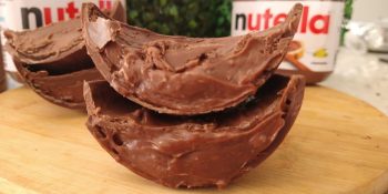 ovo de páscoa trufado de nutella