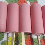 picolé de morango para criança