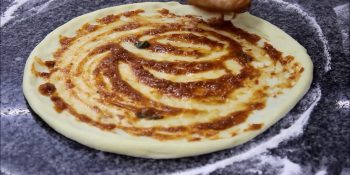 pizza de palmito