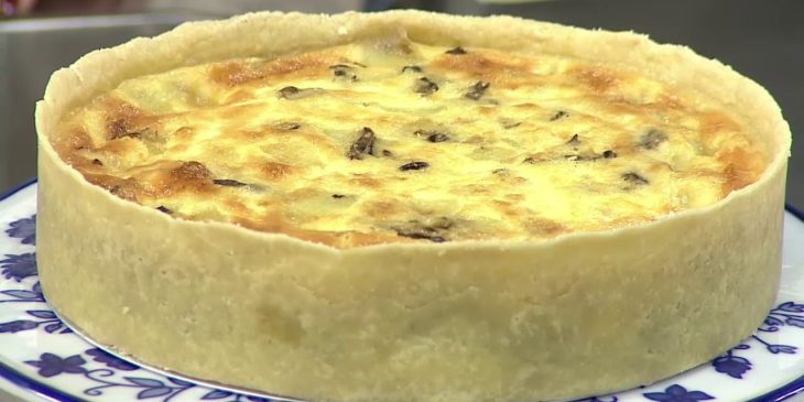 Quiche de cogumelo com receita vegetaria para você