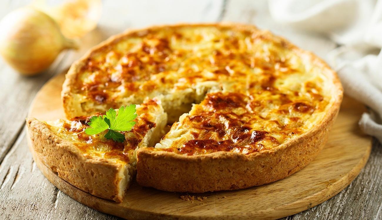 quiche zero lactose de queijo com queijo @sabornamesa