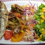 sardinha no forno com legumes
