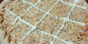 Pizza de frango com catupiry