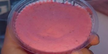 Mousse de morango sem lactose