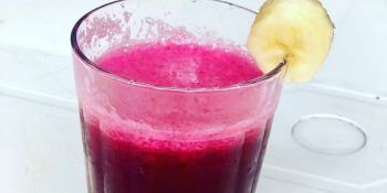 Suco de beterraba com banana