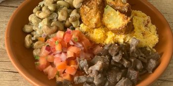 Carne de sol com vinagrete