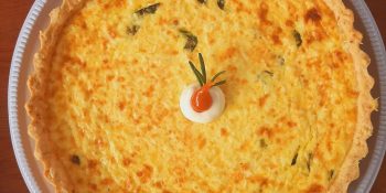 Quiche de espinafre com ricota