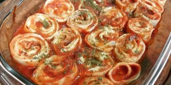 Rondelli com massa de lasanha é nossa receita de luxo