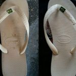 limpar havaianas brancas