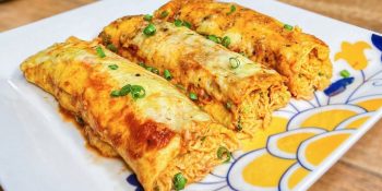 Panqueca de aveia com frango