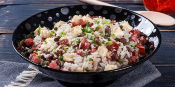 baião de dois com carne de sol