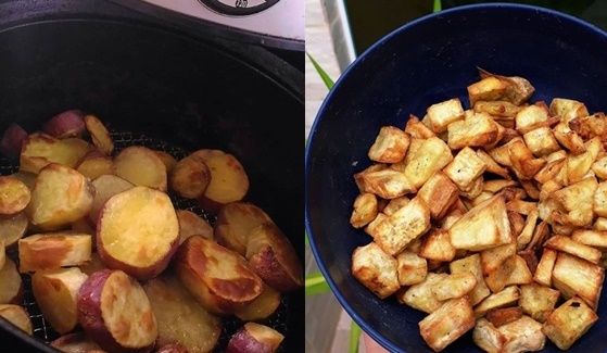 batata doce na airfryer fácil crocante @pinterest