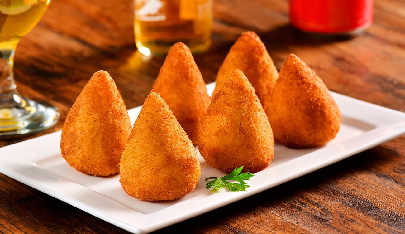 coxinha frango @sabornamesa