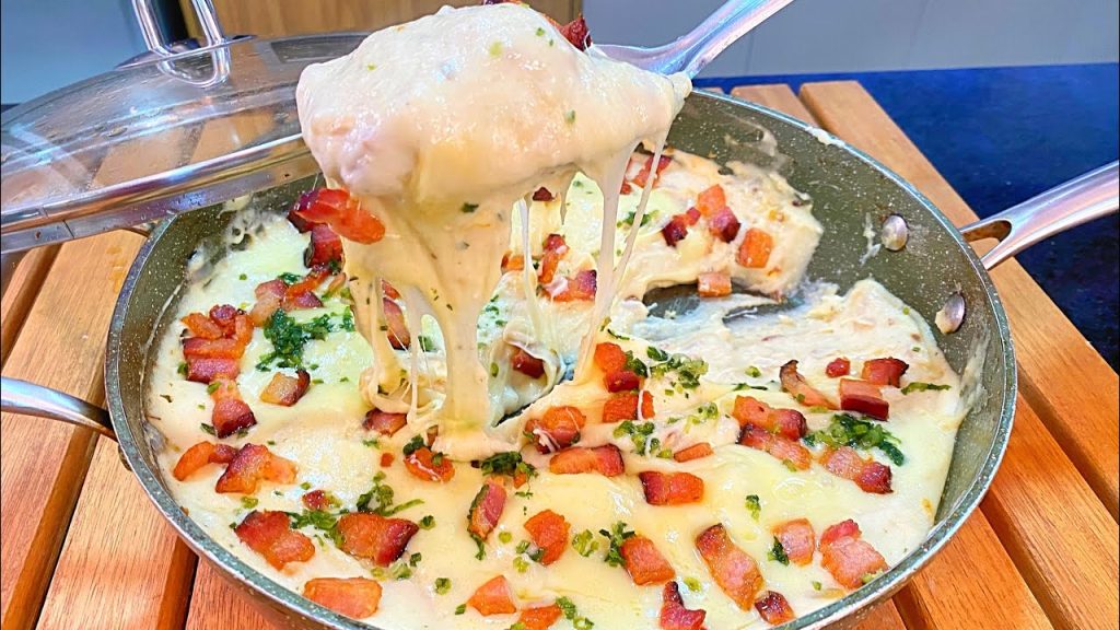 Creme de batata com queijo e bacon com receita fácil e prática demais @tatapereira