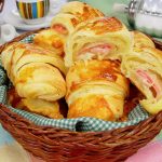 Receita de croissant de queijo parma fácil, simples e rápido