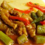 Receita de frango com quiabo e angu que fica pronta bem rapidinho @alessandrasantos