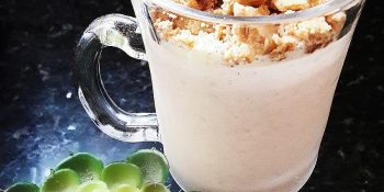 Vitamina de banana com pasta de amendoim