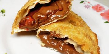 Pastel de morango com nutella