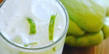 Suco de chuchu com limão