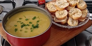 Sopa de ervilha vegana