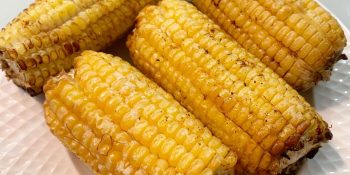 Milho verde cozido na airfryer