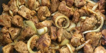 Iscas de filé mignon suíno