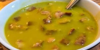 Sopa de ervilha com bacon
