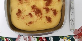 Canjica de milho verde com leite condensado